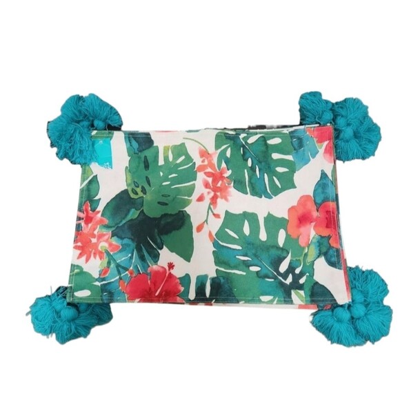 Tropical Floral Placemats with Tassels - Picture 2 of 5